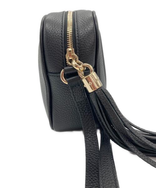 GUCCI（グッチ）GUCCI (グッチ) ソーホー インターロッキングG ショルダーバッグ ブラックの古着・服飾アイテム
