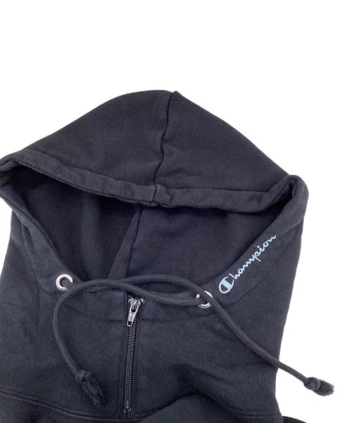 N.HOOLYWOOD（エヌ ハリウッド）N.HOOLYWOOD (エヌ ハリウッド) Champion (チャンピオン) MOCK NECK HOODIE ブラック サイズ:XLの古着・服飾アイテム