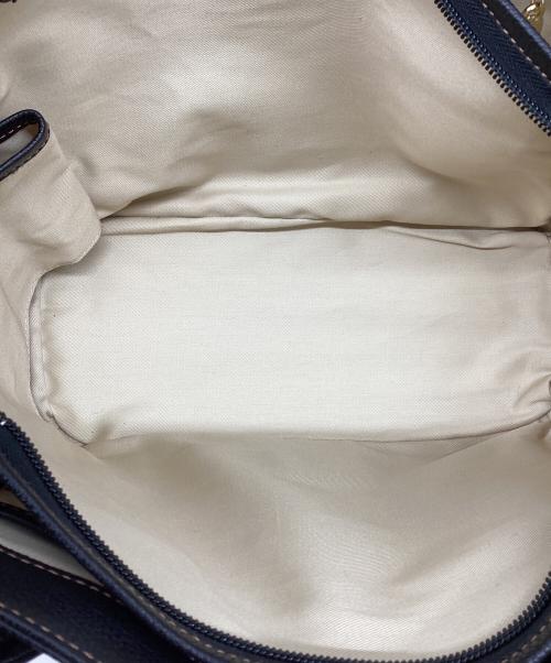 KITAMURA（キタムラ）KITAMURA (キタムラ) レザーハンドバッグ　トートバッグ ブラックの古着・服飾アイテム