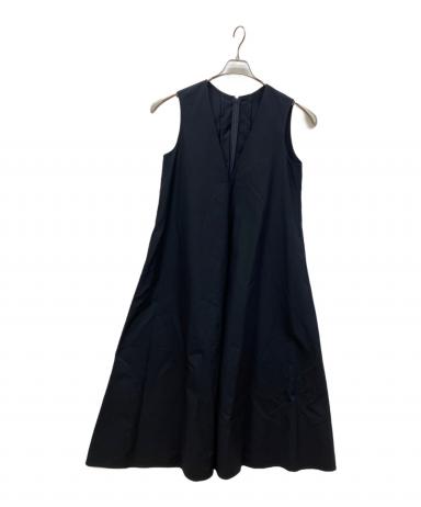 新品！　LOHENローヘン　バイカラーワンピース　ブラック　ネイビー　38 中古・古着通販】LOHEN (ローヘン) ノースリーブワンピース ネイビー