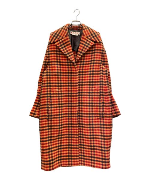 MARNI（マルニ）MARNI (マルニ) ウールフェルトコート レッド サイズ:38の古着・服飾アイテム