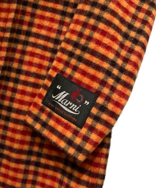 MARNI（マルニ）MARNI (マルニ) ウールフェルトコート レッド サイズ:38の古着・服飾アイテム