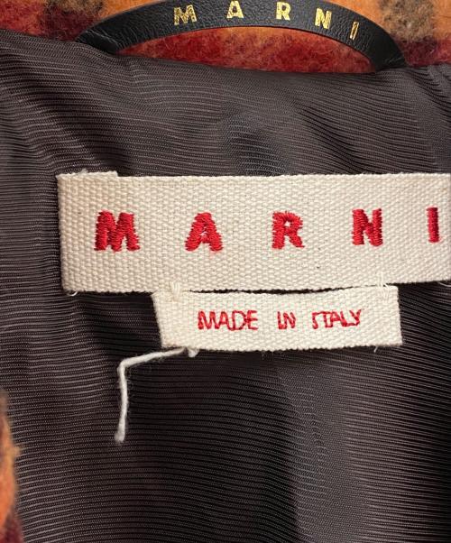MARNI（マルニ）MARNI (マルニ) ウールフェルトコート レッド サイズ:38の古着・服飾アイテム