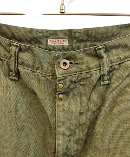 KAPITAL（キャピタル）KAPITAL (キャピタル) 薄キャンバスリンゴマンカーゴパンツ カーキ サイズ:Mの古着・服飾アイテム