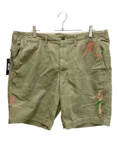 POLO RALPH LAUREN（ポロ・ラルフローレン）POLO RALPH LAUREN (ポロ・ラルフローレン) TRENCH ART HBT SHORTS/トレンチアートHBTショーツ オリーブ サイズ:38の古着・服飾アイテム