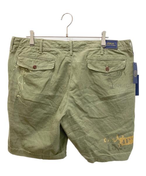 POLO RALPH LAUREN（ポロ・ラルフローレン）POLO RALPH LAUREN (ポロ・ラルフローレン) TRENCH ART HBT SHORTS/トレンチアートHBTショーツ オリーブ サイズ:38の古着・服飾アイテム