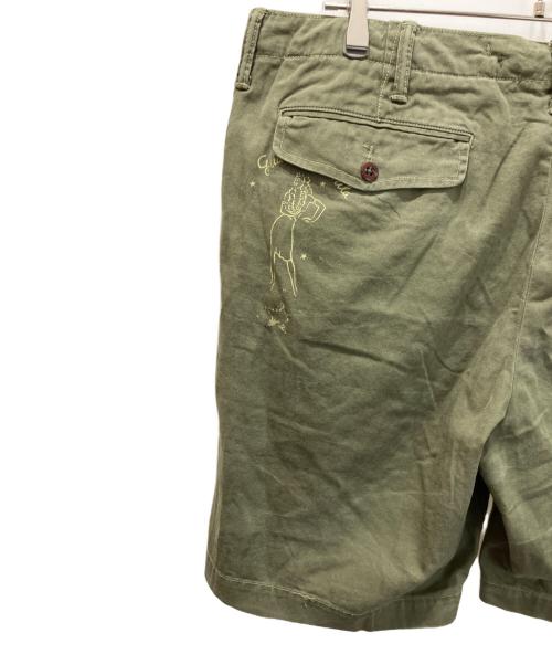 POLO RALPH LAUREN（ポロ・ラルフローレン）POLO RALPH LAUREN (ポロ・ラルフローレン) TRENCH ART HBT SHORTS/トレンチアートHBTショーツ オリーブ サイズ:38の古着・服飾アイテム