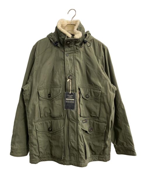 Abercrombie & Fitch（アバクロンビー アンド フィッチ）Abercrombie & Fitch (アバクロンビー アンド フィッチ) コンバットジャケット オリーブ サイズ:XXLの古着・服飾アイテム