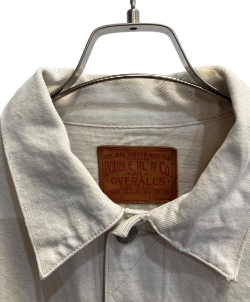 RRL（ダブルアールエル）RRL (ダブルアールエル) AUTHENTIC TRUCKER JACKET AGED WHITE サイズ:XLの古着・服飾アイテム