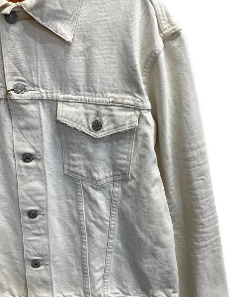 RRL（ダブルアールエル）RRL (ダブルアールエル) AUTHENTIC TRUCKER JACKET AGED WHITE サイズ:XLの古着・服飾アイテム