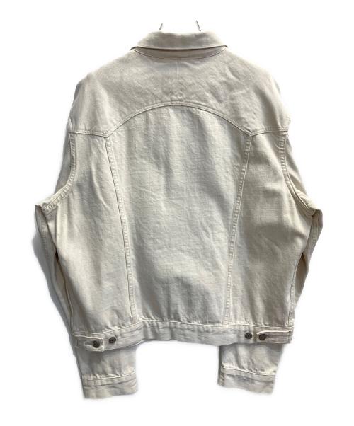 RRL（ダブルアールエル）RRL (ダブルアールエル) AUTHENTIC TRUCKER JACKET AGED WHITE サイズ:XLの古着・服飾アイテム