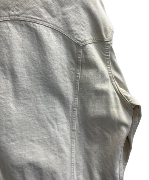 RRL（ダブルアールエル）RRL (ダブルアールエル) AUTHENTIC TRUCKER JACKET AGED WHITE サイズ:XLの古着・服飾アイテム