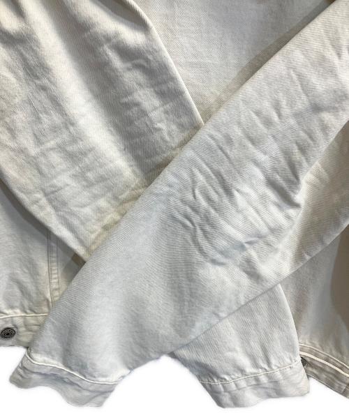 RRL（ダブルアールエル）RRL (ダブルアールエル) AUTHENTIC TRUCKER JACKET AGED WHITE サイズ:XLの古着・服飾アイテム