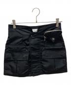 TOGA PULLAトーガ プルラ）の古着「Nylon twill mini skirt」｜ブラック