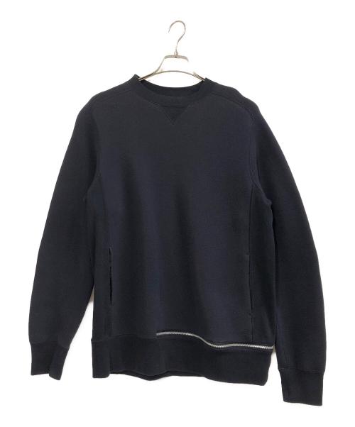 sacai（サカイ）sacai (サカイ) SPONGE SWEAT SHIRT ネイビー サイズ:２の古着・服飾アイテム