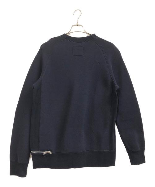 sacai（サカイ）sacai (サカイ) SPONGE SWEAT SHIRT ネイビー サイズ:２の古着・服飾アイテム