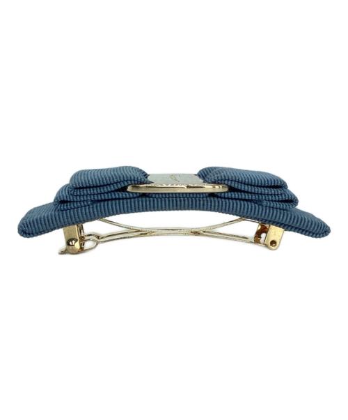 Salvatore Ferragamo（サルヴァトーレ フェラガモ）Salvatore Ferragamo (サルヴァトーレ フェラガモ) ヴァラリボンバレッタ ブルーの古着・服飾アイテム