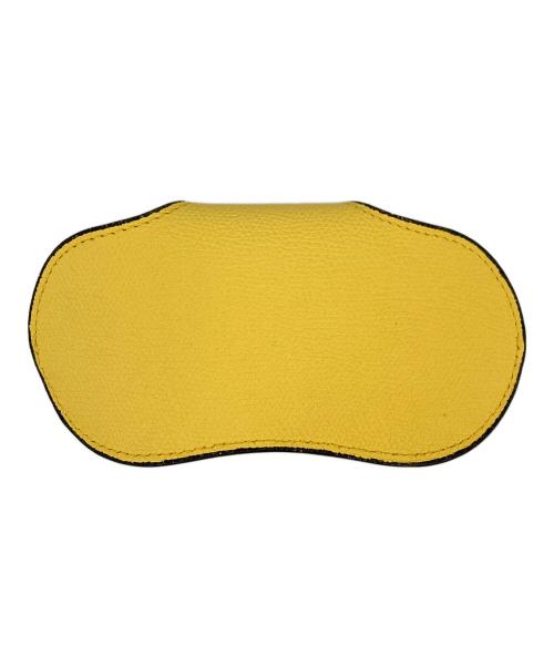 Valextra（ヴァレクストラ）Valextra (ヴァレクストラ) メガネケース イエローの古着・服飾アイテム