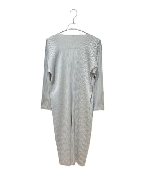 PLEATS PLEASE（プリーツプリーズ）PLEATS PLEASE (プリーツプリーズ) プリーツロングカーディガン グレー サイズ:Freeの古着・服飾アイテム
