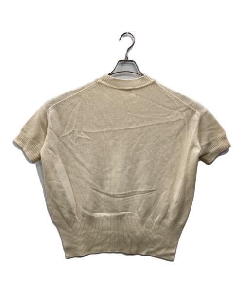JIL SANDER（ジルサンダー）JIL SANDER (ジルサンダー) カシミヤワイドS/Sニット アイボリー サイズ:SIZE34の古着・服飾アイテム