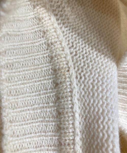 JIL SANDER（ジルサンダー）JIL SANDER (ジルサンダー) カシミヤワイドS/Sニット アイボリー サイズ:SIZE34の古着・服飾アイテム