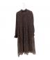 GANNI (ガニー) Pleated Georgette Dress ブラック サイズ:36：13000円