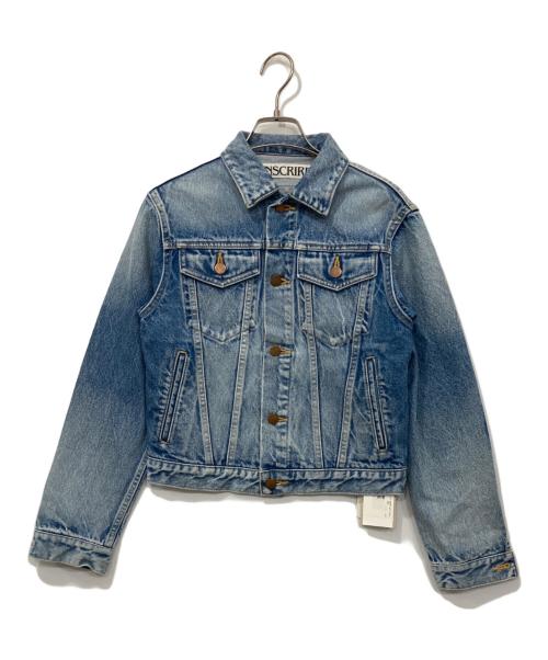 INSCRIRE（アンスクリア）INSCRIRE (アンスクリア) Tight Fit Denim Jacket/タイトフィットデニムジャケット インディゴ サイズ:38の古着・服飾アイテム