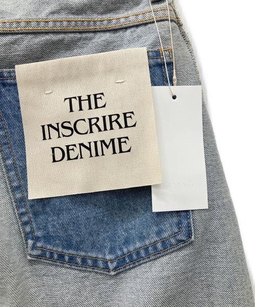 INSCRIRE（アンスクリア）INSCRIRE (アンスクリア) Loose Fit Inside Out Denim インディゴ サイズ:28インチ 未使用品の古着・服飾アイテム