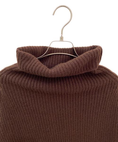 GOOD GRIEF!（グッドグリーフ）GOOD GRIEF! (グッドグリーフ) RIBBED KNIT SNOOD ブラウン サイズ:Fの古着・服飾アイテム