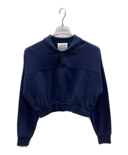 INSCRIRE（アンスクリア）INSCRIRE (アンスクリア) Vintage Sweat Short Pull Over ネイビー サイズ:Mの古着・服飾アイテム