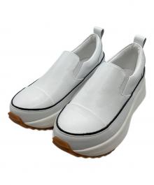 BEARDSLEY（ビアズリー）の古着「レザースリッポン」｜ホワイト