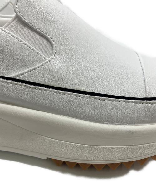 BEARDSLEY（ビアズリー）BEARDSLEY (ビアズリー) レザースリッポン ホワイト サイズ:22.5の古着・服飾アイテム