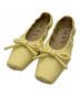 HEWN（ヒューン）の古着「Sq ballet flats」｜イエロー