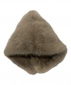 CELERIセルリ）の古着「FUR BALACLAVA」｜ベージュ