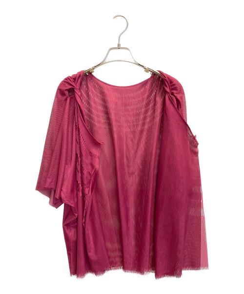 ISSEY MIYAKE A-POC INSIDE（イッセイミヤケ エポックインサイド）ISSEY MIYAKE A-POC INSIDE (イッセイミヤケ エポックインサイド) レースボレロカーディガン パープル サイズ:2の古着・服飾アイテム