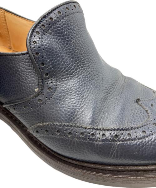 Tricker's（トリッカーズ）Tricker's (トリッカーズ) フルブローグ スリッポン ネイビー サイズ:8　1/2の古着・服飾アイテム