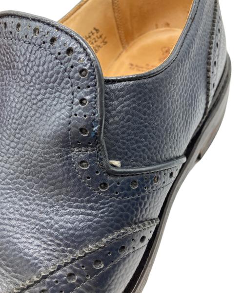 Tricker's（トリッカーズ）Tricker's (トリッカーズ) フルブローグ スリッポン ネイビー サイズ:8　1/2の古着・服飾アイテム