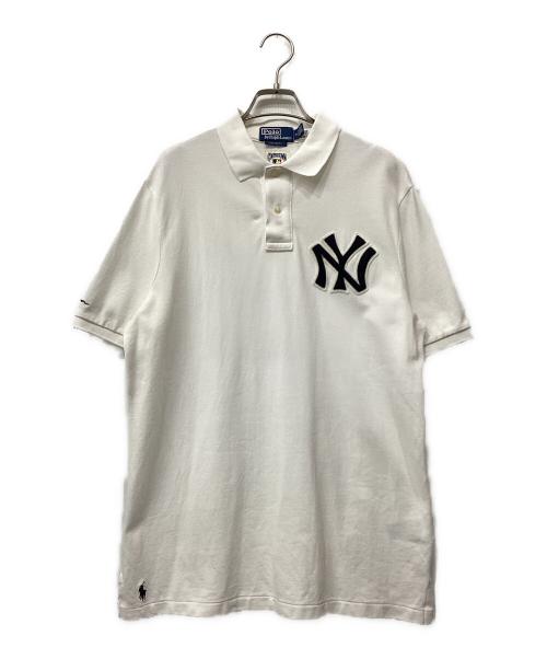 POLO RALPH LAUREN（ポロ・ラルフローレン）POLO RALPH LAUREN (ポロ・ラルフローレン) Cooperstown (クーパーズタウン) ポロシャツ ホワイト サイズ:Mの古着・服飾アイテム