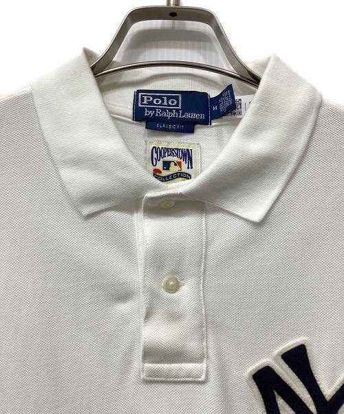 POLO RALPH LAUREN（ポロ・ラルフローレン）POLO RALPH LAUREN (ポロ・ラルフローレン) Cooperstown (クーパーズタウン) ポロシャツ ホワイト サイズ:Mの古着・服飾アイテム