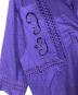 中古・古着 mala KALANCHOE (マーラ カランコエ) Cotton Poplin Dobby Cutwork Kaftan Dress パープル サイズ:M：10000円