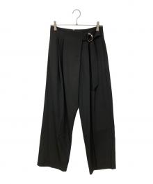 MANOF（マノフ）の古着「WRAP BELT PANTS」｜ブラック