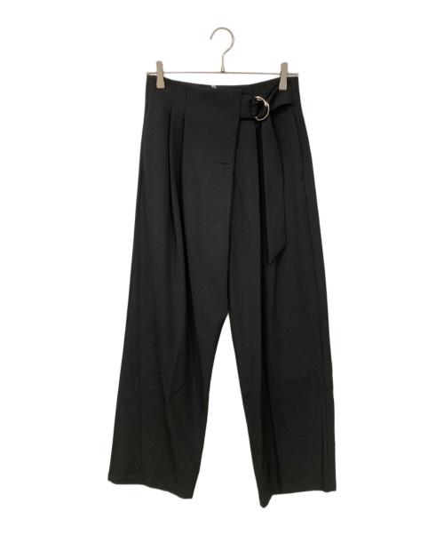 MANOF（マノフ）MANOF (マノフ) WRAP BELT PANTS ブラック サイズ:SIZE S 未使用品の古着・服飾アイテム