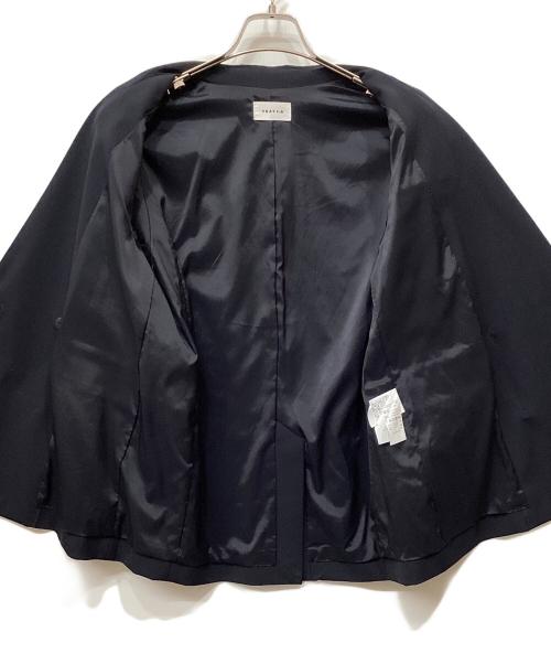 FRAY ID（フレイ アイディー）FRAY ID (フレイ アイディー) セミダブルテーラードジャケット ネイビーの古着・服飾アイテム