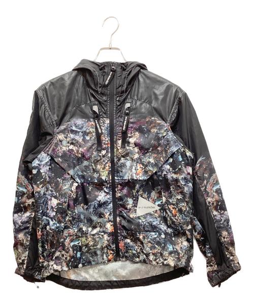 and wander（アンドワンダー）and wander (アンドワンダー) ストーンプリンターリップジャケット ブラック サイズ:00の古着・服飾アイテム