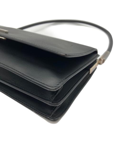 GUCCI（グッチ）GUCCI (グッチ) レザーハンドバッグ ブラックの古着・服飾アイテム