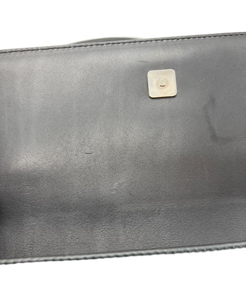 GUCCI（グッチ）GUCCI (グッチ) レザーハンドバッグ ブラックの古着・服飾アイテム