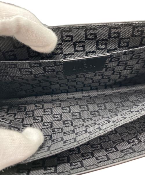 GUCCI（グッチ）GUCCI (グッチ) レザーハンドバッグ ブラックの古着・服飾アイテム