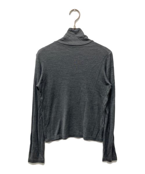 HERMES（エルメス）HERMES (エルメス) ハイネックシルクカットソー グレー サイズ:36の古着・服飾アイテム