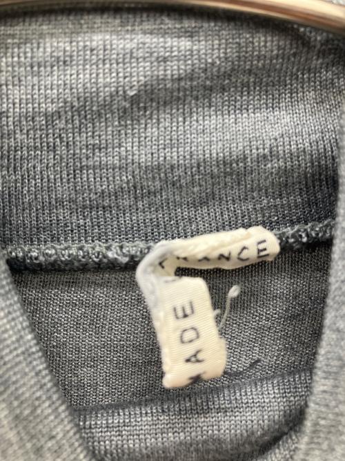 HERMES（エルメス）HERMES (エルメス) ハイネックシルクカットソー グレー サイズ:36の古着・服飾アイテム