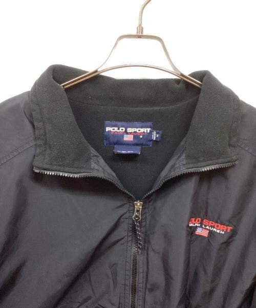 POLO SPORT（ポロスポーツ）POLO SPORT (ポロスポーツ) 裏フリースナイロンジャケット ブラック サイズ:XXLの古着・服飾アイテム